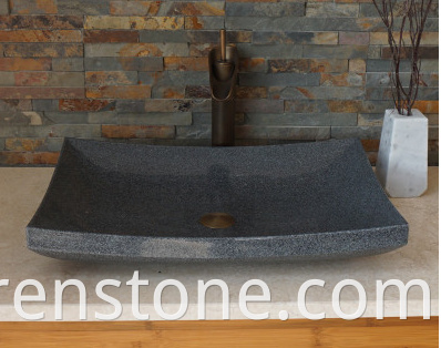 grey stone vessel sinks